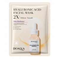 Тканинна маска для обличчя Bioaqua Hyaluronic Acid 2X Facial Mask, з гіалуроновою кислотою