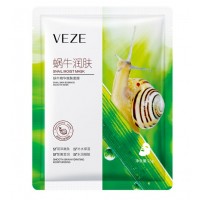 Тканинна маска для обличчя Veze Snail Mask, з муцином равлика