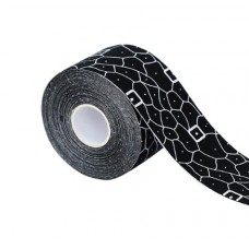 Тейп кінезіо 5 см, Чорна геометрія, кінезіологічна стрічка Kinesiology Tape, 5 см