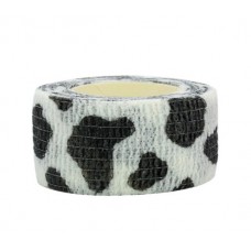 Бинт самоклеючий, з візерунком, еластичний, Coban, Корівка, фіксуючий, самозакріплюючий, бинт Кобан з візерунком, аутоадгезійний бинт, 2,5 см х 4,5 м