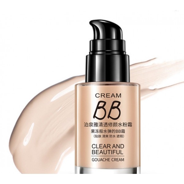 Тональний BB крем Bioaqua BB Clear and Beautiful Gouache Cream, тон 01 натуральний, 30 мл Тональний BB крем Bioaqua BB Clear and Beautiful Gouache Cream, тон 01 натуральний, 30 мл