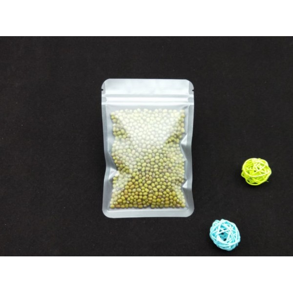 Пакет саше косметичний із замком Zip-Lock 8х12 см, білий матовий пакет Zip-Lock 8х12 см, 10 шт