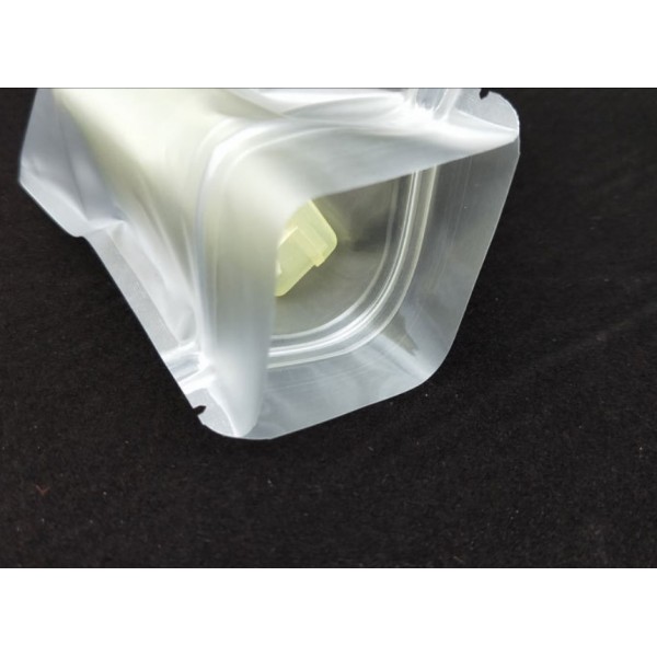 Пакет саше косметичний із замком Zip-Lock 8х12 см, білий матовий пакет Zip-Lock 8х12 см, 10 шт