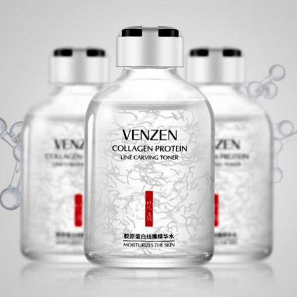 Сироватка тонер антивікова Venzen Collagen Protein, з колагеном, 50 мл Сироватка тонер антивікова Venzen Collagen Protein, з колагеном, 50 мл