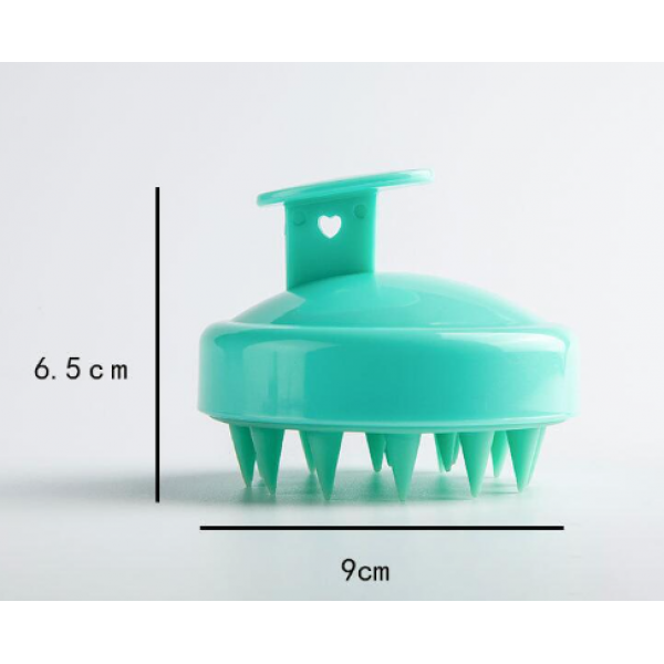 Масажер для шкіри голови, щітка, Head Cleansing Brush, силіконовий, зелений