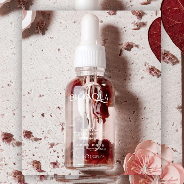Сироватка зволожуюча Bioaqua Rose Stem Flower Oil, з екстрактом троянди, 30 мл