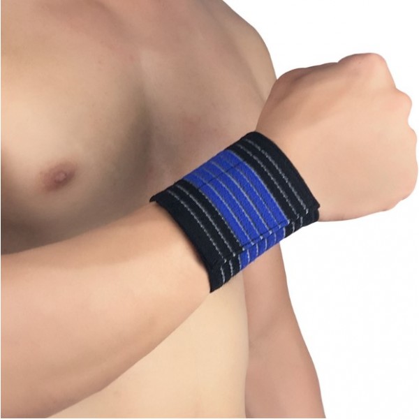 Пов'язка еластична на зап'ястя, універсальна, на липучці, чорна