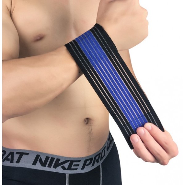 Пов'язка еластична на зап'ястя, універсальна, на липучці, чорна