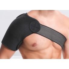 Пов'язка для фіксації плечового суглоба, на липучках, чорна, 1 шт