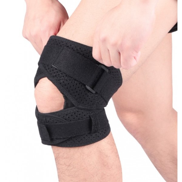 Бандаж на коліно ортопедичний, універсальний, на липучках, чорний, 1 шт