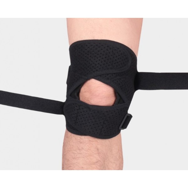 Бандаж на коліно ортопедичний, універсальний, на липучках, чорний, 1 шт