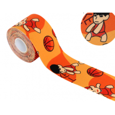 Тейп кінезіо 5 см, Баскетболіст, кінезіологічна стрічка Kinesiology Tape, 5 см