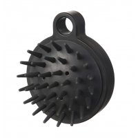 Масажер для шкіри голови, щітка, Head Cleansing Brush, силіконовий, чорний