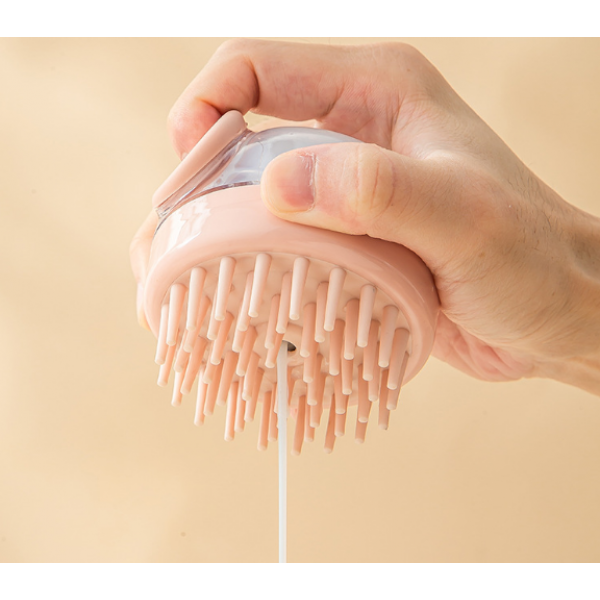 Масажна щітка для душу, з маленькими щетинками, два кольори, 8,5х7 см