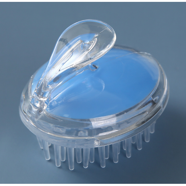 Щітка силіконова для шкіри голови, масажер Head Cleansing Brush, різні кольори, 8,4х9,5 см