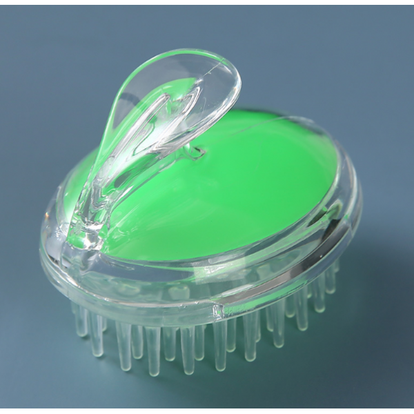 Щітка силіконова для шкіри голови, масажер Head Cleansing Brush, різні кольори, 8,4х9,5 см