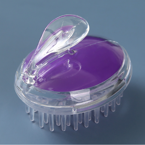 Щітка силіконова для шкіри голови, масажер Head Cleansing Brush, різні кольори, 8,4х9,5 см