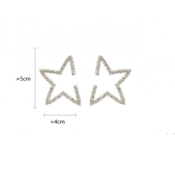 Серьги "Diamond Half Star"