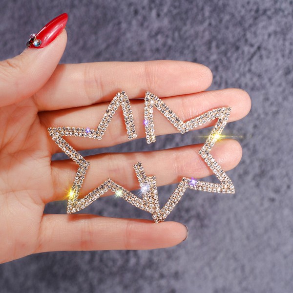 Серьги "Diamond Half Star"