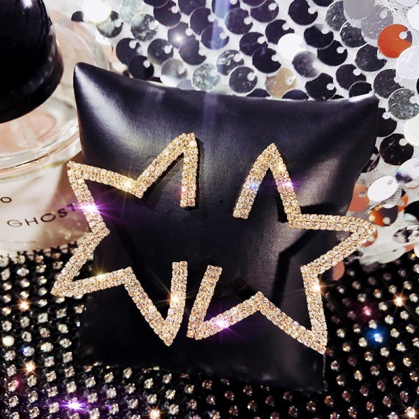 Серьги "Diamond Half Star"