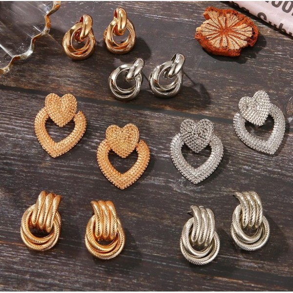 Сережки "Metal Knots", 2 кольори