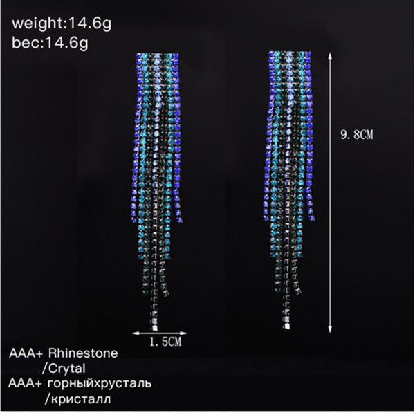 Сережки "Glow", різні кольори