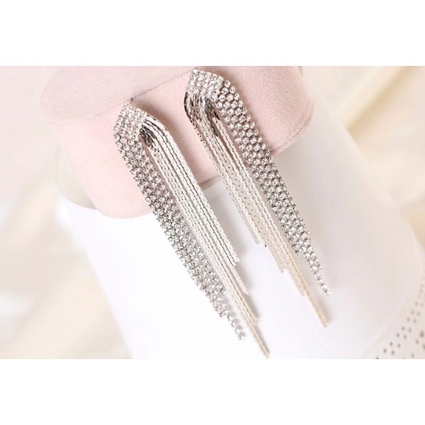 Сережки "Waterfall Radiance", срібло