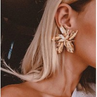 Серьги "Metallic Flower", 2 цвета