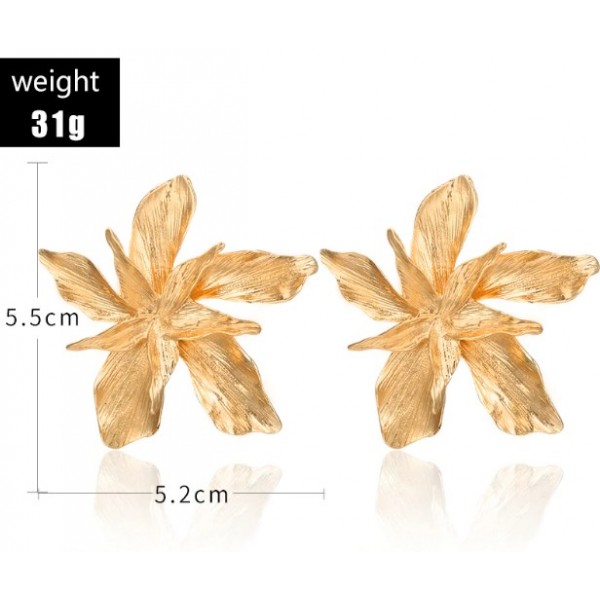 Сережки "Metallic Flower, 2 кольори