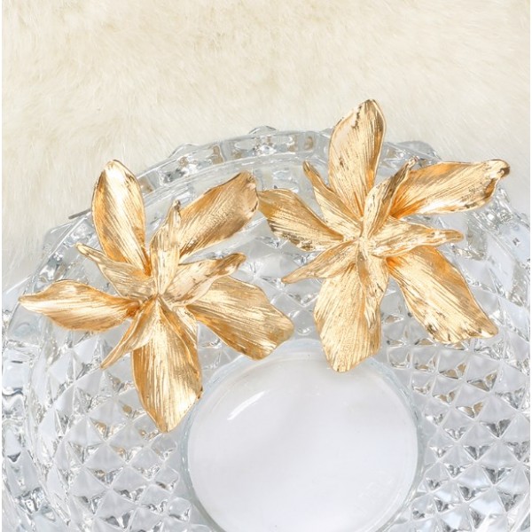 Сережки "Metallic Flower, 2 кольори