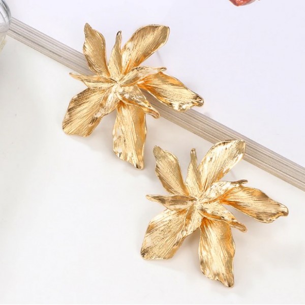 Сережки "Metallic Flower, 2 кольори