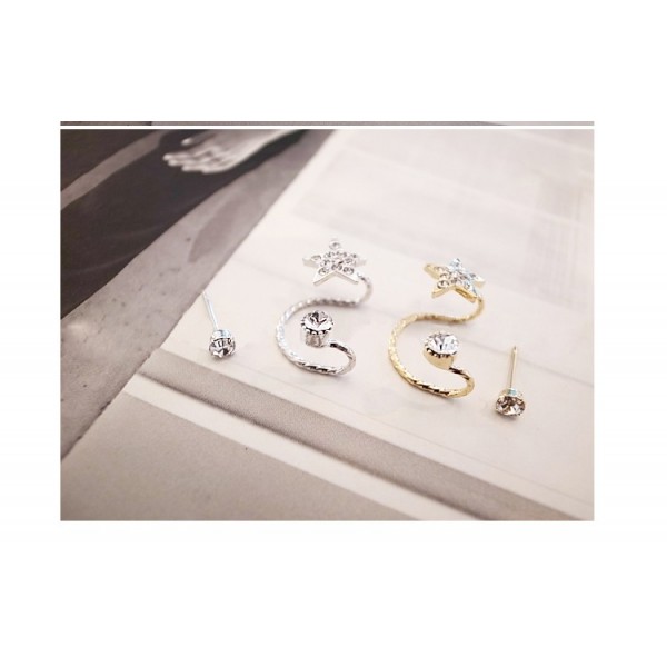 Серьги каффи "Diamond Star", набір 2 шт Серьги каффи "Diamond Star", набір 2 шт