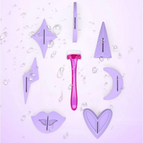 Шаблон для гоління бікіні + бритва, 1 шт