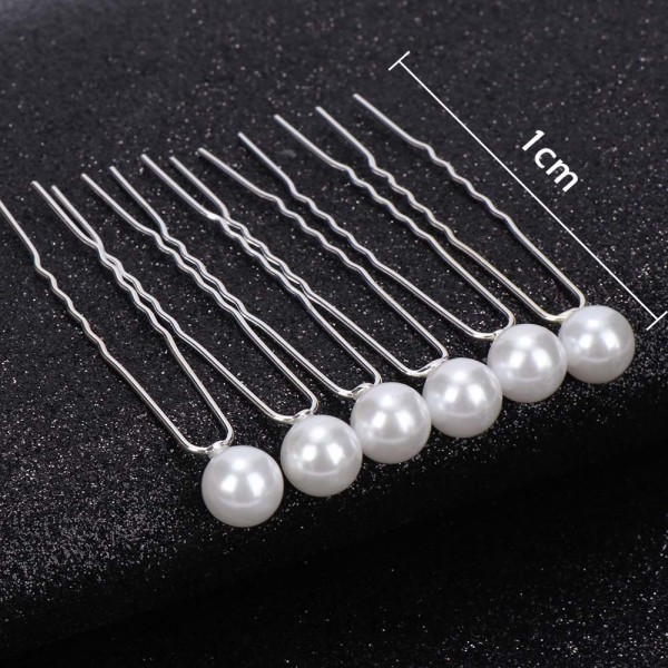 Шпильки з перлами "Wild Pearls", набір з 5 шт одного розміру