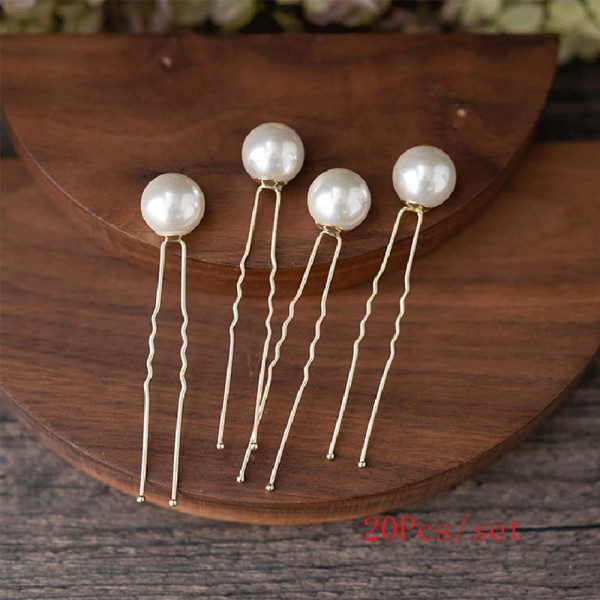 Шпильки з перлами "Wild Pearls", набір з 5 шт одного розміру