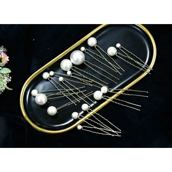 Шпильки з перлами "Wild Pearls", набір з 5 шт одного розміру