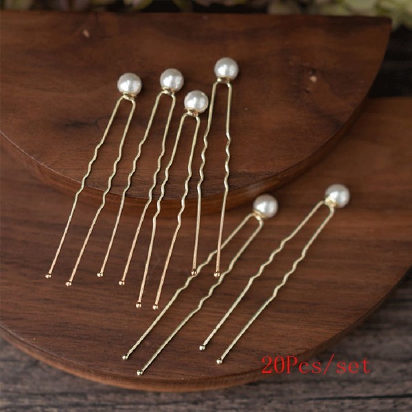 Шпильки з перлами "Wild Pearls", набір з 5 шт одного розміру