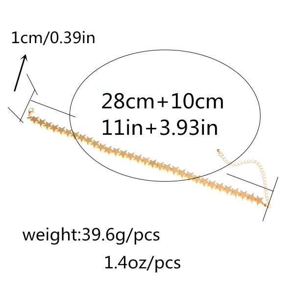 Ланцюжок-чокер "Rock Star", 2 кольори
