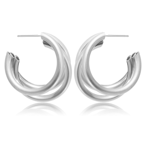 Серьги "Three Super Links", 2 цвета