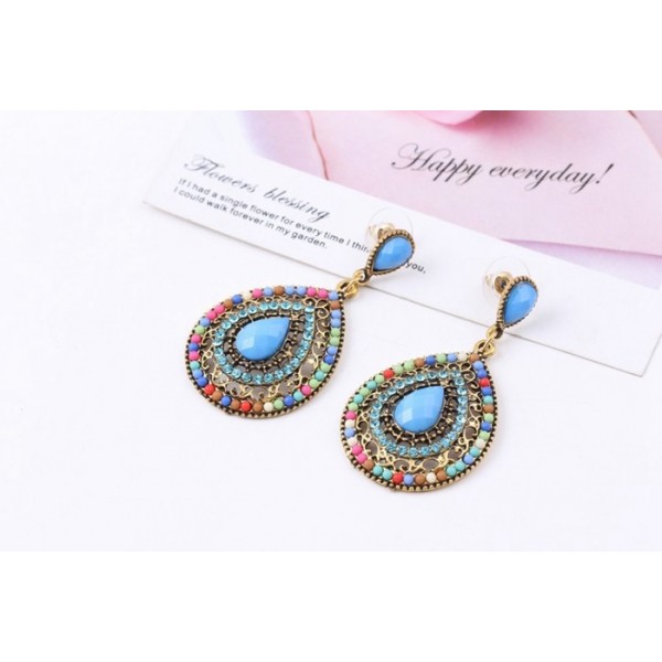 Серьги  "Antique Stones", 6 цветов