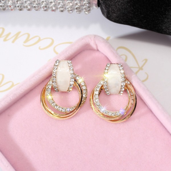 Сережки "Layered Rings", різні кольори