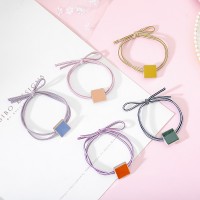 Резинка для волосся "Striped Bow", 5 кольорів, 1 шт