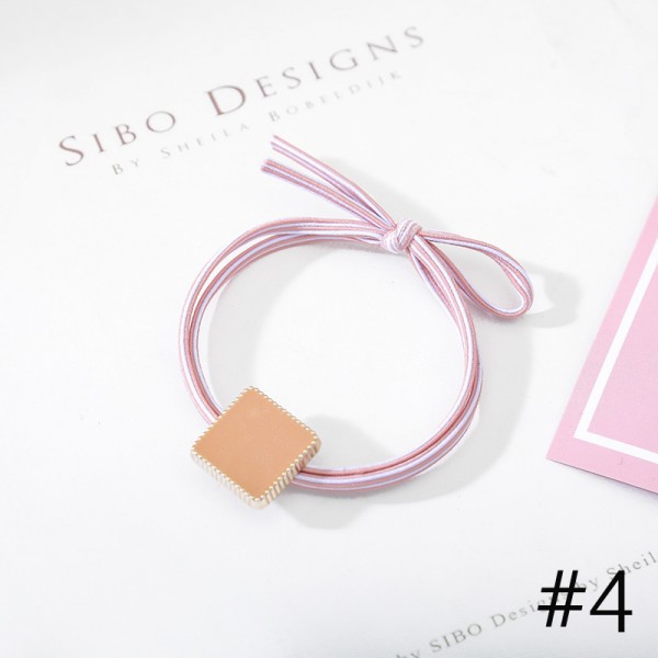 Резинка для волосся "Striped Bow", 5 кольорів, 1 шт