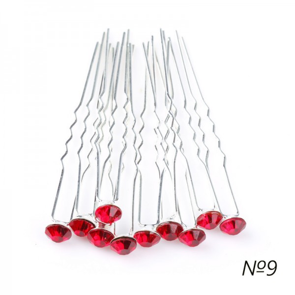 Шпильки зі стразами "Star Crystals", набір 5 шт