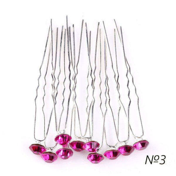 Шпильки зі стразами "Star Crystals", набір 5 шт
