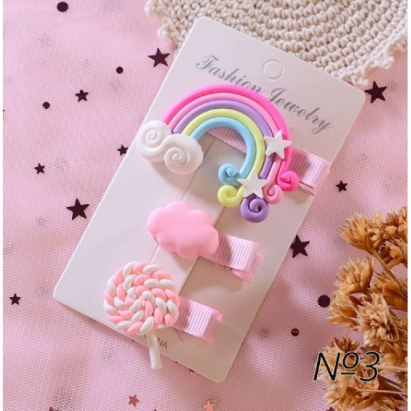 Набір шпильок для волосся "Bright Tasty", 3 шт