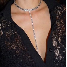 Ланцюжок - чокер "Diamond Ribbon" зі стразами