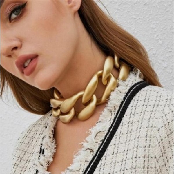 Ланцюжок з великими ланками "Great Luxury", матовий і глянцевий Ланцюжок з великими ланками "Great Luxury", матовий і глянцевий