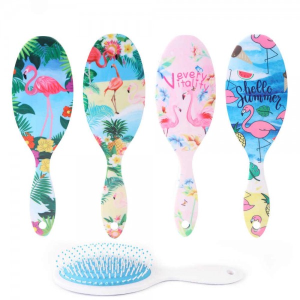 Гребінець для волосся Kommen, фламінго, 1 шт