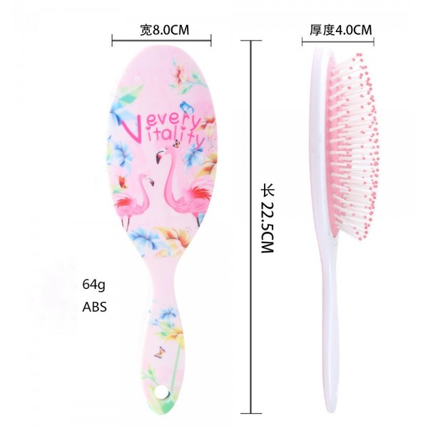 Гребінець для волосся Kommen, фламінго, 1 шт